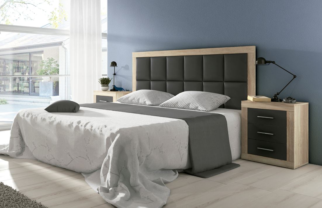 Cabecero con plafón + 2 mesitas Lara - Tengo Mueble Salamanca