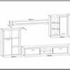Composición de salón VI- TIB 270cm