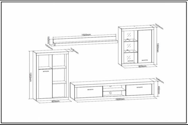 Composición de salón VI- TIB 270cm