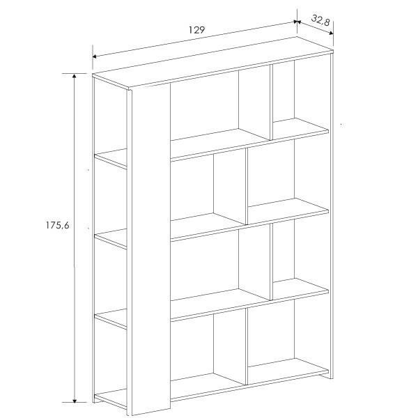 Estantería DIS-AU 129cm