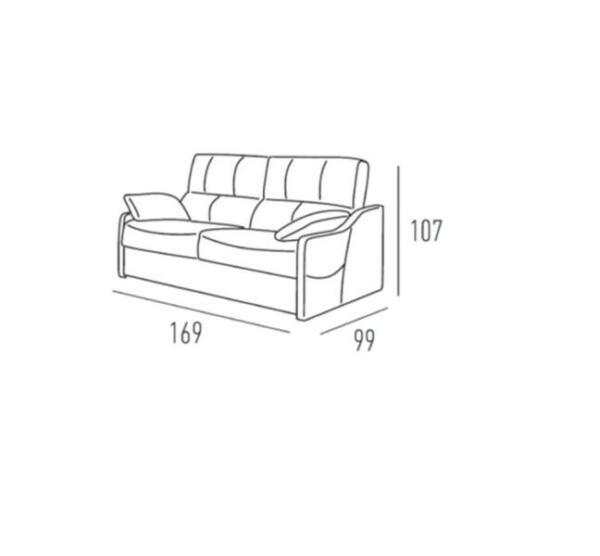 Sofá cama Rhin 169cm